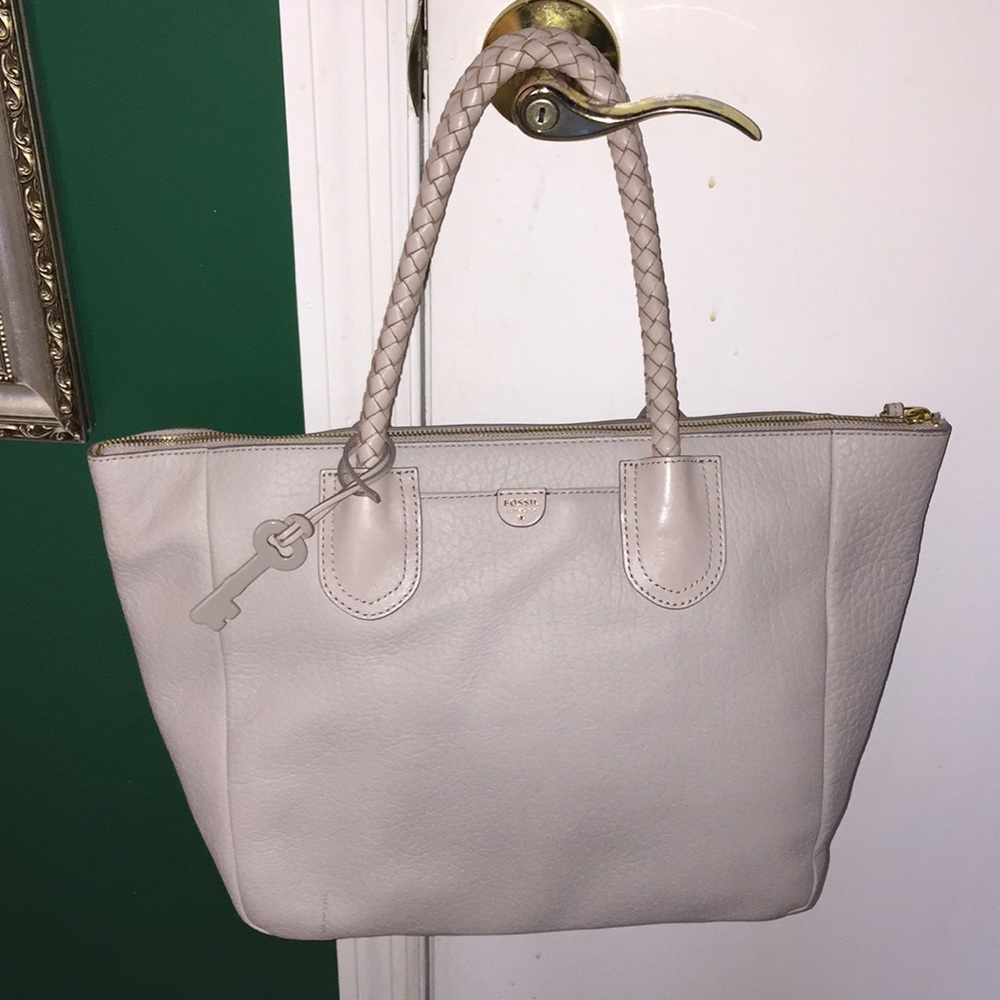 Leather tote